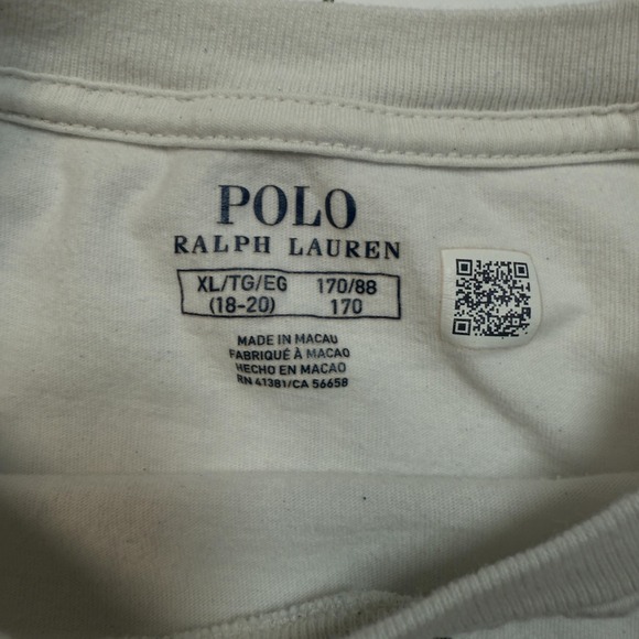 Polo Ralph Lauren Shirt Youth XL White Polo Bear Graphic Don't Feed The Bears - Picture 4 of 6
